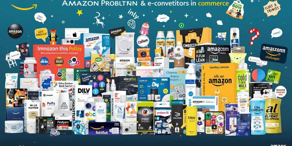 Colorful Amazon products with competitive e-commerce elements.